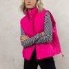 Tops * | Coupon Lumiere Dixie Puffer Vest Pink