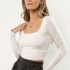 Tops * | Cheap Final Touch Collection Kamryn Crop Top In Ivory