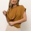 Tops * | Best Pirce Sina Greta Muscle Tee In Camel