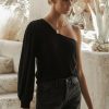 Tops * | Top 10 Ginger G Izzie Single Shoulder Top Final Sale Tops