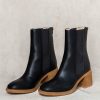 Shoes * | Outlet Free Soul/Miracle Mile Olivia Ankle Boots In Black