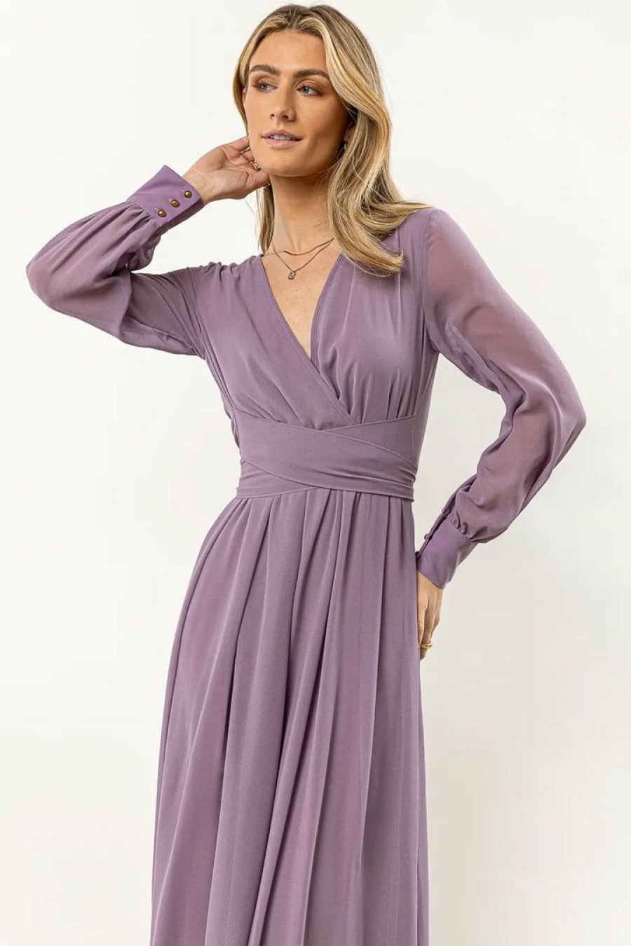 Dresses * | Coupon Ricarica Veronica Maxi Dress In New Arrivals Lilac