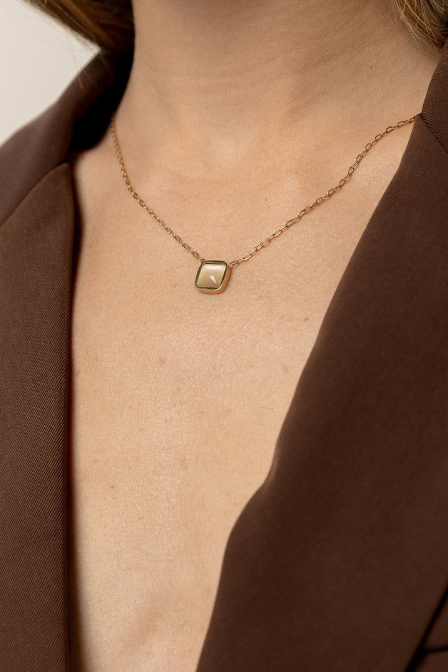 Jewelry * | Flash Sale J&D Jewelry Annie Necklace In Gold