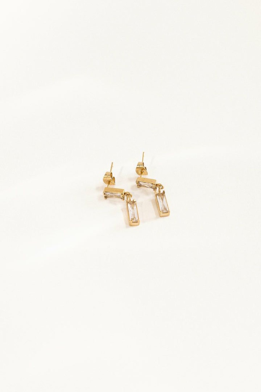 Jewelry * | Hot Sale J&D Jewelry Silvia Earrings Gold