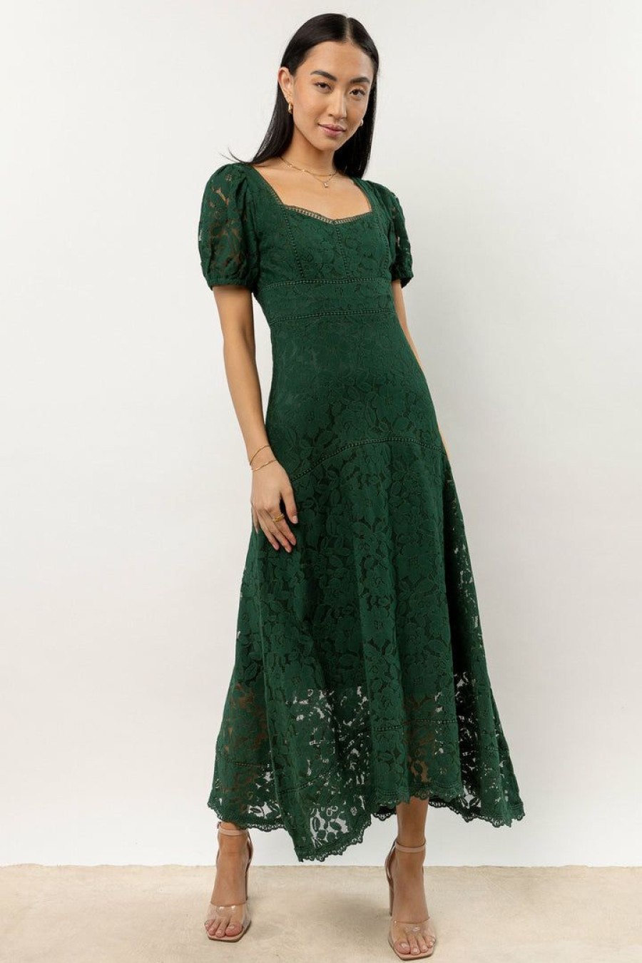 Dresses * | Cheapest Aaron & Amber Parker Maxi Dress In New Arrivals Emerald