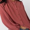 Tops * | Deals Maize Nina Button Up In Tops Mauve