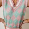 Tops * | Promo Aaron & Amber Addison Sweater Vest Pink