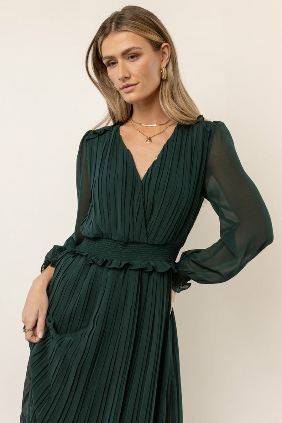 Dresses * | Best Deal Dress Forum Britt Midi Dress In Dresses Green