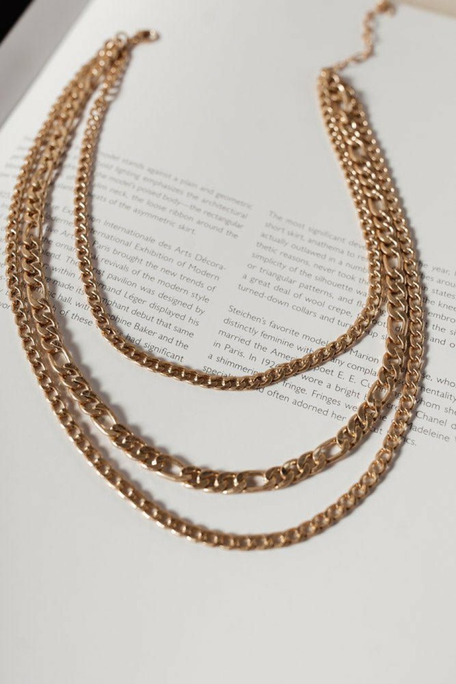 Jewelry * | Buy Joyful Jewelry Stevie Layered Necklace Final Sale Gold