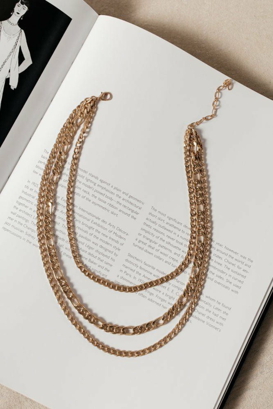 Jewelry * | Buy Joyful Jewelry Stevie Layered Necklace Final Sale Gold