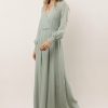 Dresses * | Best Pirce Ricarica Veronica Maxi Dress In Dresses Sage