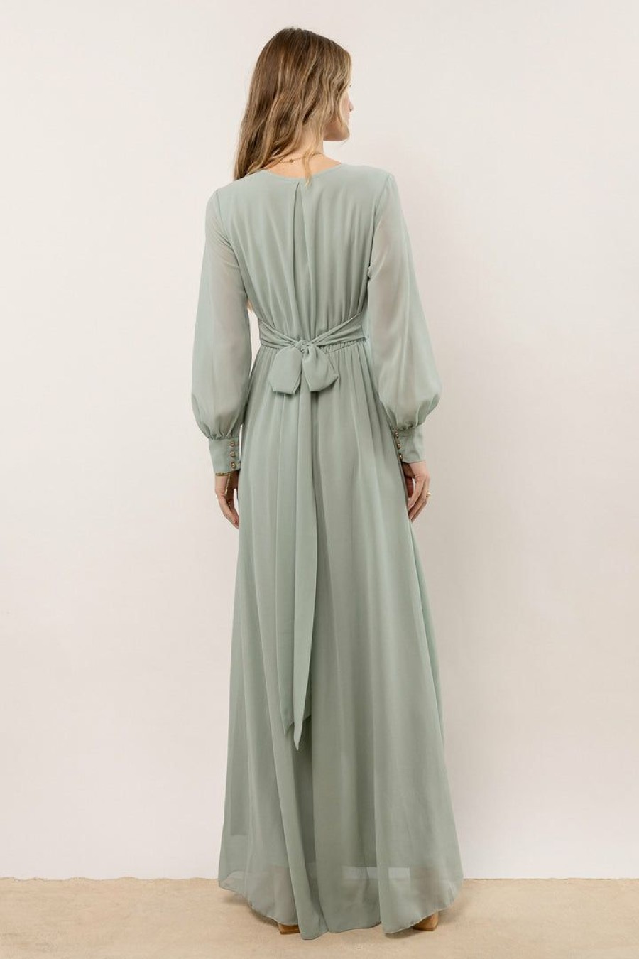 Dresses * | Best Pirce Ricarica Veronica Maxi Dress In Dresses Sage