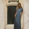 Dresses * | Coupon Worui Lucille Maxi Dress In Slate Dresses Slate Blue