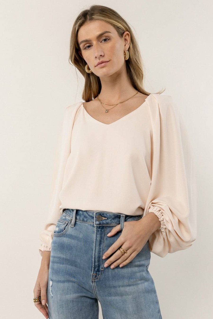 Tops * | Buy Maize Stephanie Blouse In Final Sale Beige