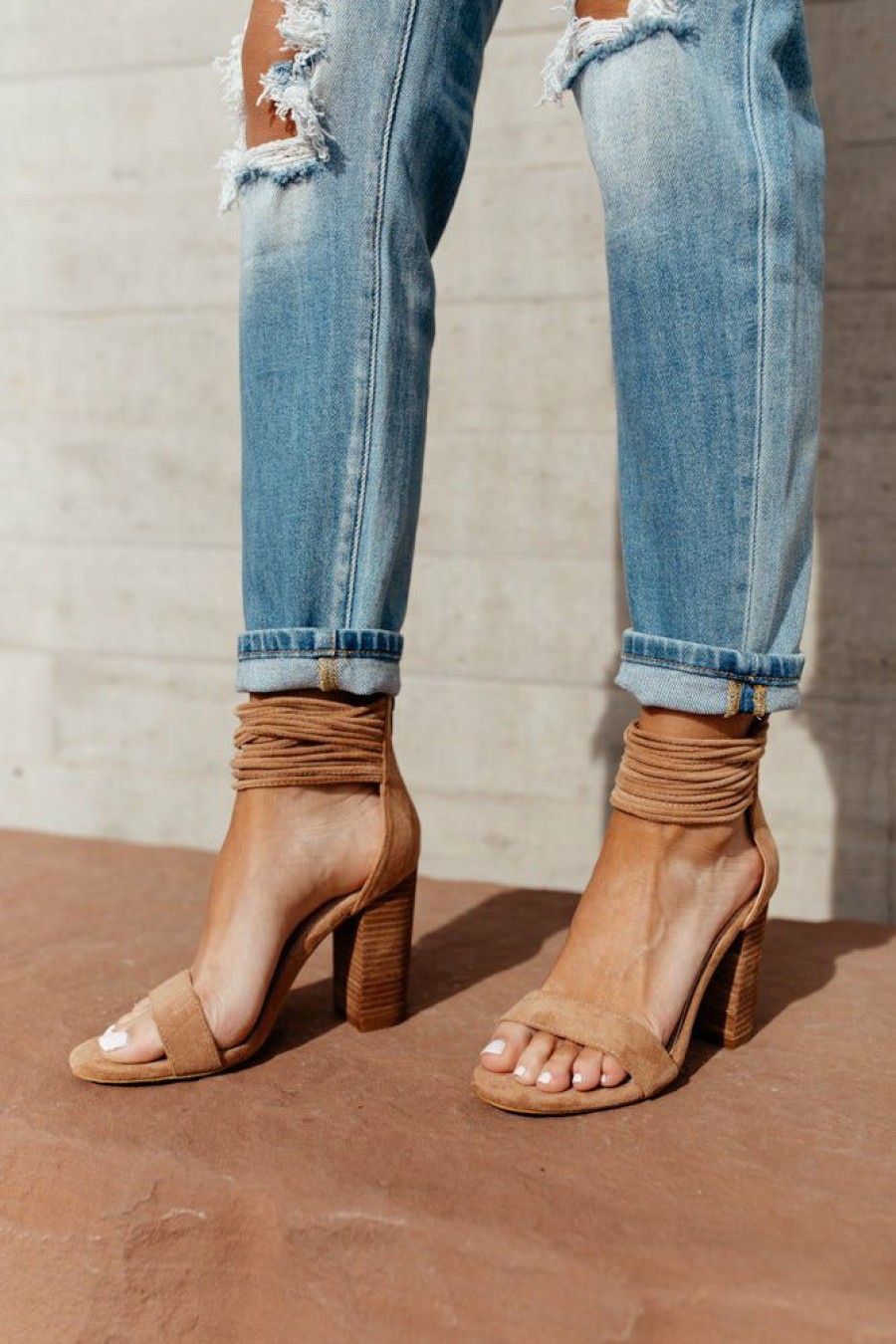 Shoes * | Outlet Free Soul/Miracle Mile Blair Ankle Strap Heels In Nude