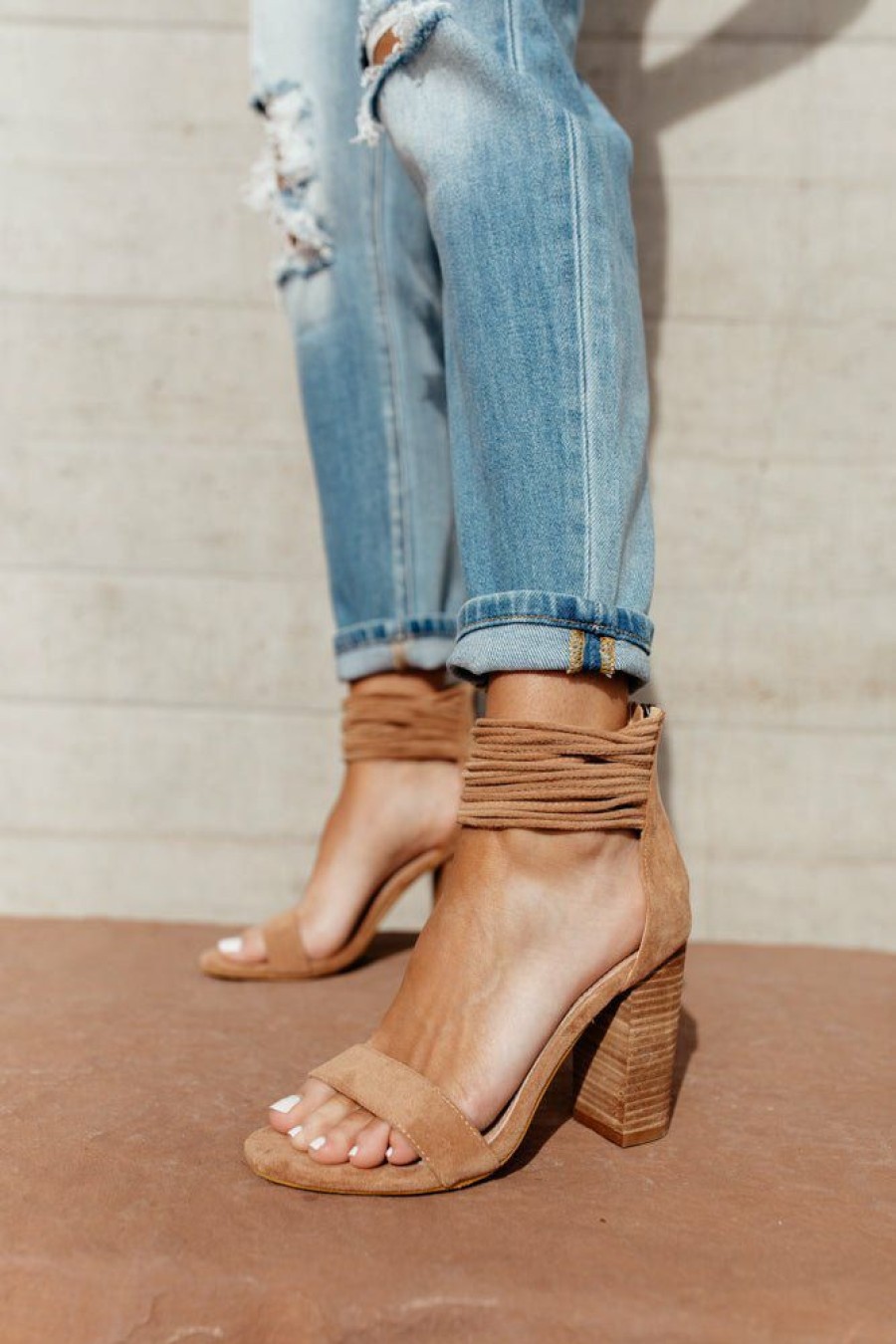 Shoes * | Outlet Free Soul/Miracle Mile Blair Ankle Strap Heels In Nude