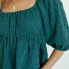 Tops * | Flash Sale Millibon Polymond Dk Inc Tops Brighton Top In Final Sale Teal