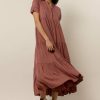 Dresses * | Brand New Fore Collection Amanda Tiered Dress In Raisin Dresses Rasin