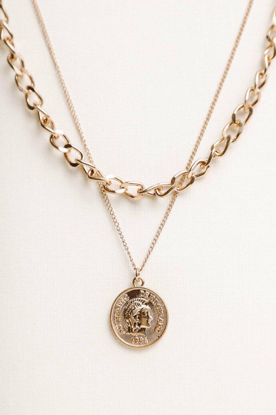 Jewelry * | Best Reviews Of La Radiant Val Jean Global Coin Pendant Necklace Set One Size