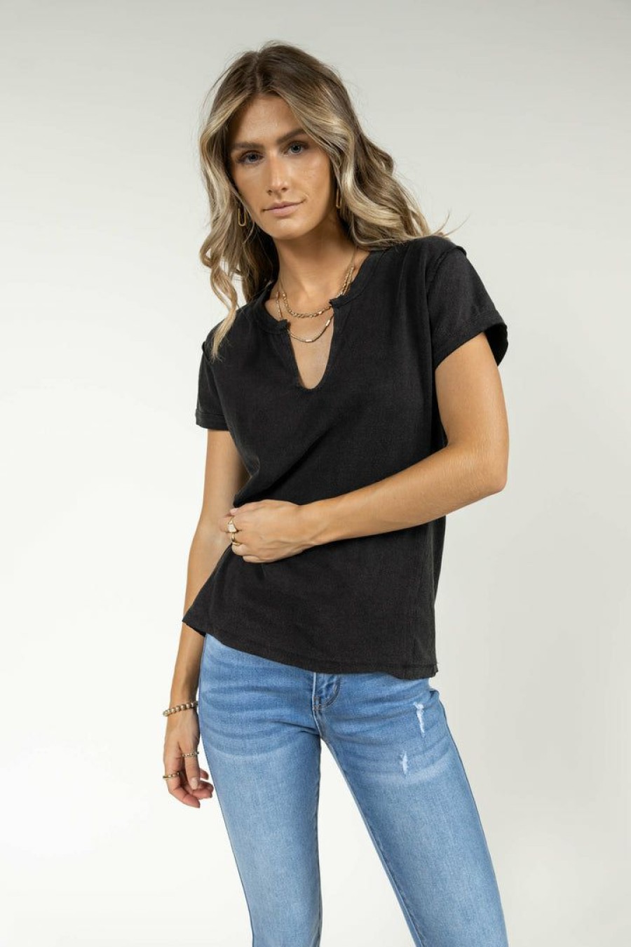 Tops * | Outlet Worui Tops Marissa Tee In Black