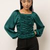 Tops * | Budget Birdie + Bette Oberon Blouse Emerald