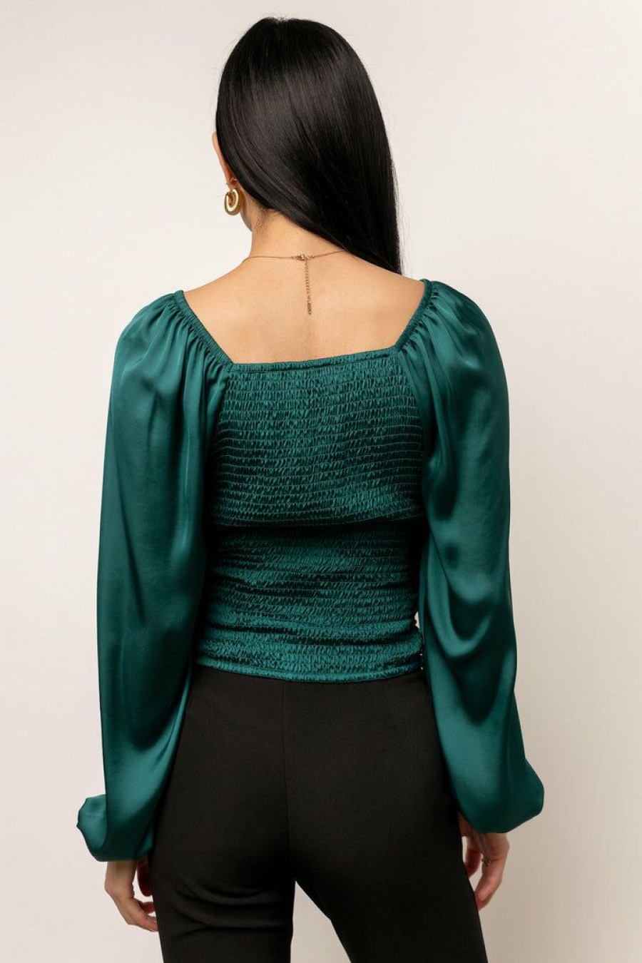 Tops * | Budget Birdie + Bette Oberon Blouse Emerald