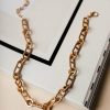 Jewelry * | Deals Siete Collection Lillie Chain Necklace Gold