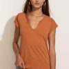 Tops * | Deals La Miel Zoe Tee In Tops Orange