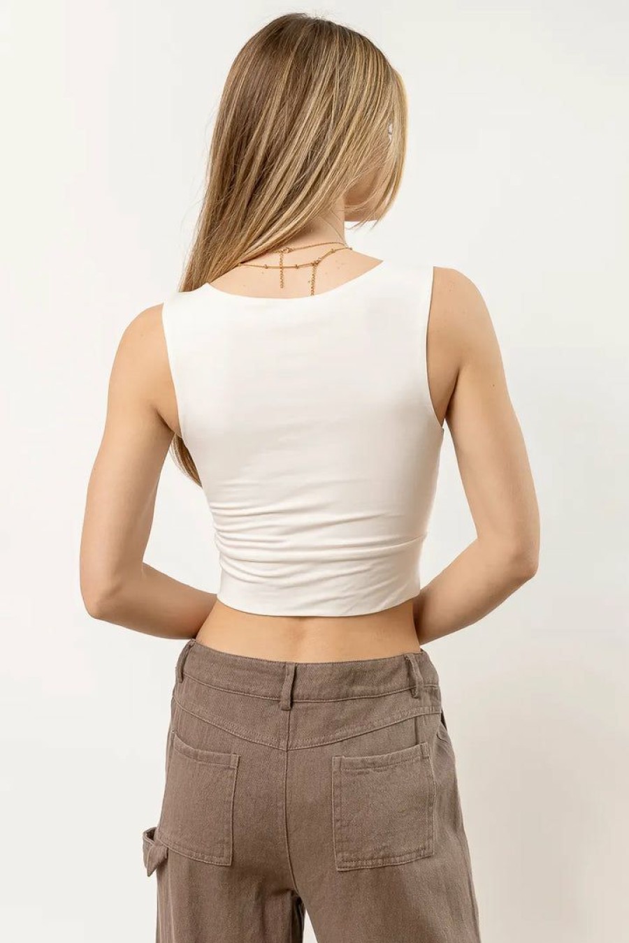 Tops * | Coupon Final Touch Collection Gretel Tank In Ivory