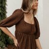 Tops * | Hot Sale Millibon Polymond Dk Inc Tops Brighton Top In Final Sale Brown