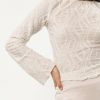 Tops * | Cheap Le Lis Kehlani Mesh Top Tops Ivory