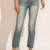 Jeans * | Cheap Jeans Kancan Celine Straight Leg Denim Light Wash