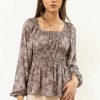 Tops * | Flash Sale Final Touch Collection Gala Blouse In Tops Grey