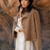 Tops * | Wholesale Mitto Shop Kristin Corduroy Jacket In Camel