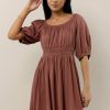 Dresses * | Flash Sale Sina Dresses Rhea Mini Dress In Mauve