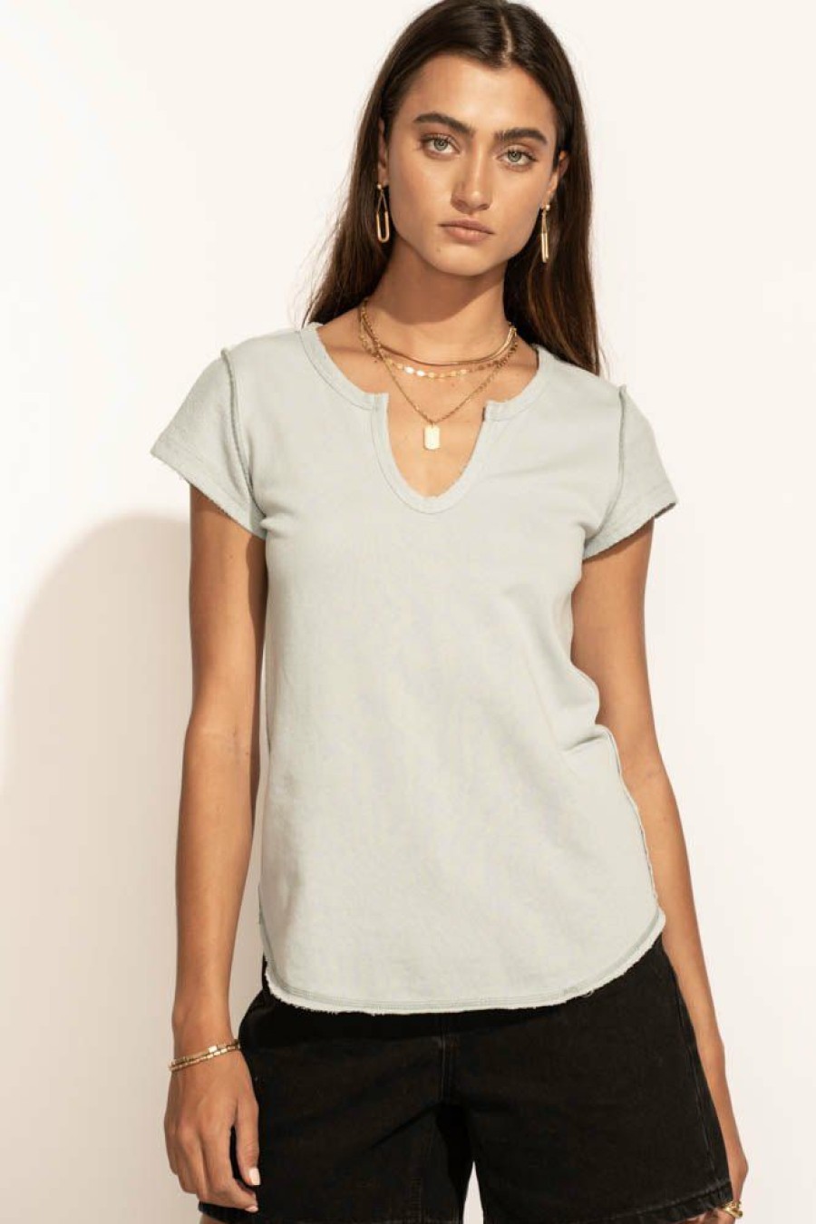 Tops * | Deals La Miel Zoe Tee In Blue