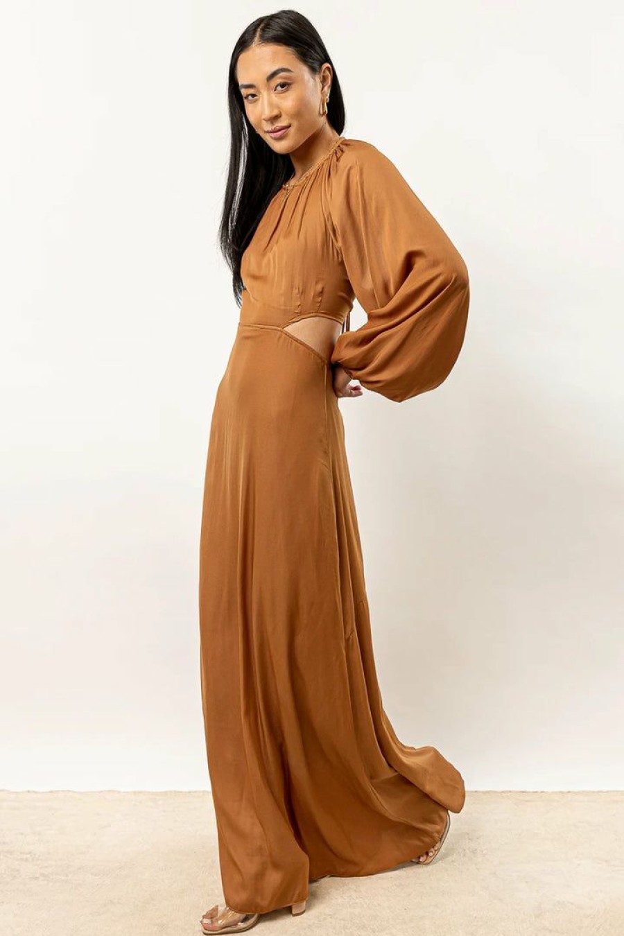 Dresses * | Coupon Worui Caroline Maxi Dress In Copper