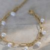 Jewelry * | Top 10 J&D Jewelry Sakura Layered Bracelet In Gold