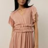 Dresses * | Wholesale Worui New Arrivals Willa Ruffle Dress In Blush