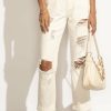 Jeans * | Budget Plastic Vervet Idabel Mom Jeans Ivory