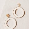 Jewelry * | Budget La Radiant Val Jean Global Dakota Wood Earrings Jewelry Ivory