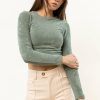 Tops * | Discount Dynamic Fashion New Arrivals Rania Cropped Top In Green