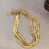 Jewelry * | Cheap J&D Jewelry Mikasa Layered Bracelet In Gold